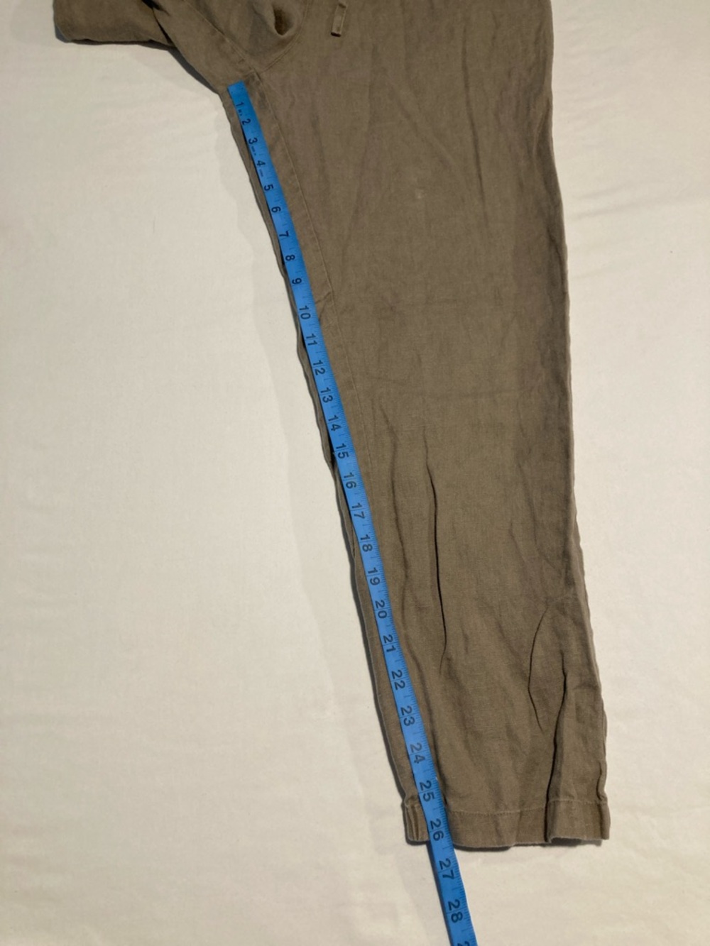 100% Linen Drawstring Pants Size Large (R38) - Picture 8 of 11